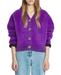 Brushed Mohair Cardigan