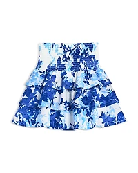 Aqua Girls' Smocked Waist Ruffled Mini Skirt, Little Kid, Big Kid - Exclusive
