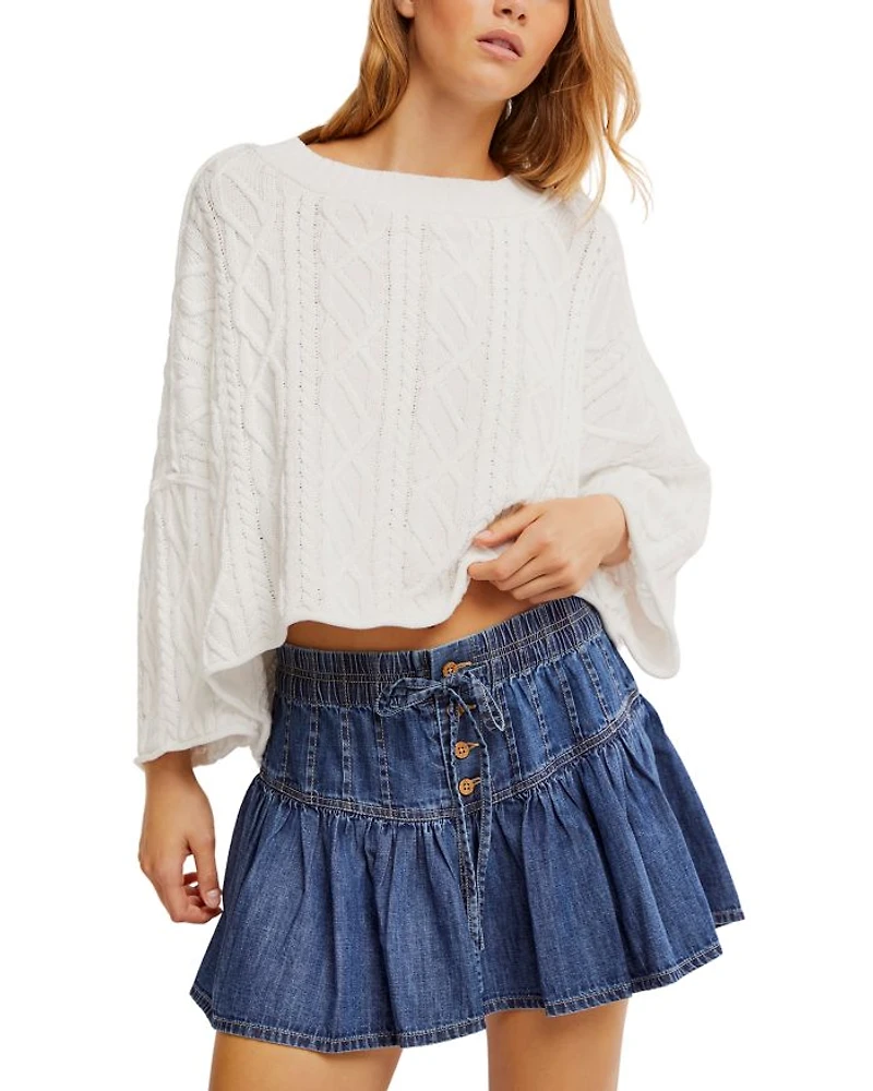 Roselle Denim Mini Skirt