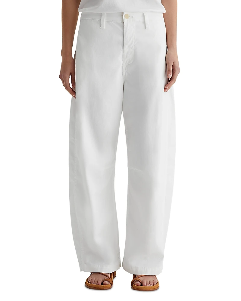 Ag High Rise Barrel Leg Pants