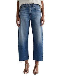Ag Hattie High Rise Crop Barrel Leg Jeans