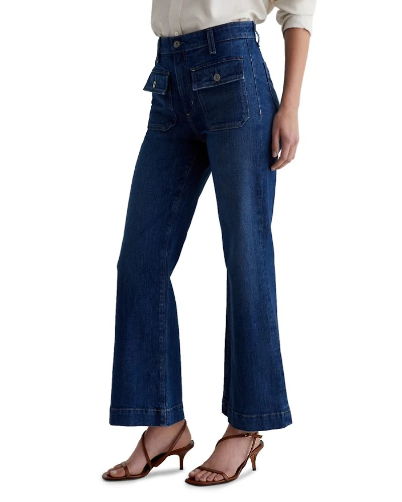 Bonnie Mid Rise Flare Leg Jeans Shallow