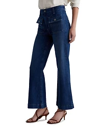 Bonnie Mid Rise Flare Leg Jeans Shallow
