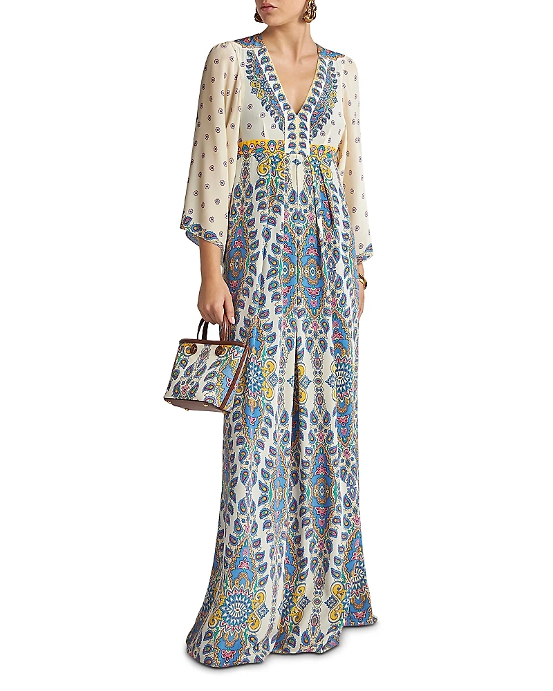 Etro Silk Printed Maxi Dress