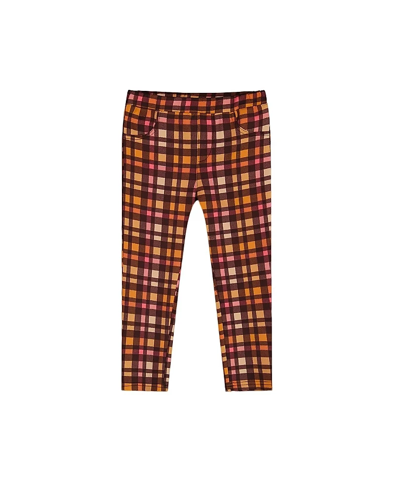 Deux par Deux Girls' Plaid Milano Treggings - Big Kid