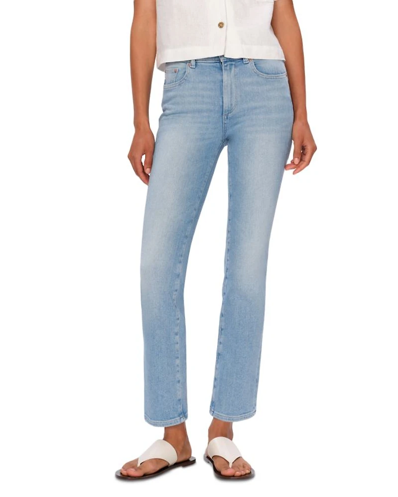 Mara Straight Mid Rise Instasculpt™ Ankle Jeans Atlantic