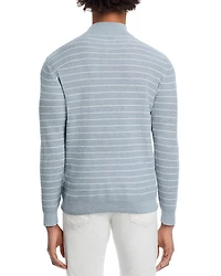 South Bend Striped Quarter Zip Sweater