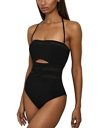 Luna Underwire Bandeau One Piece Swimsuit