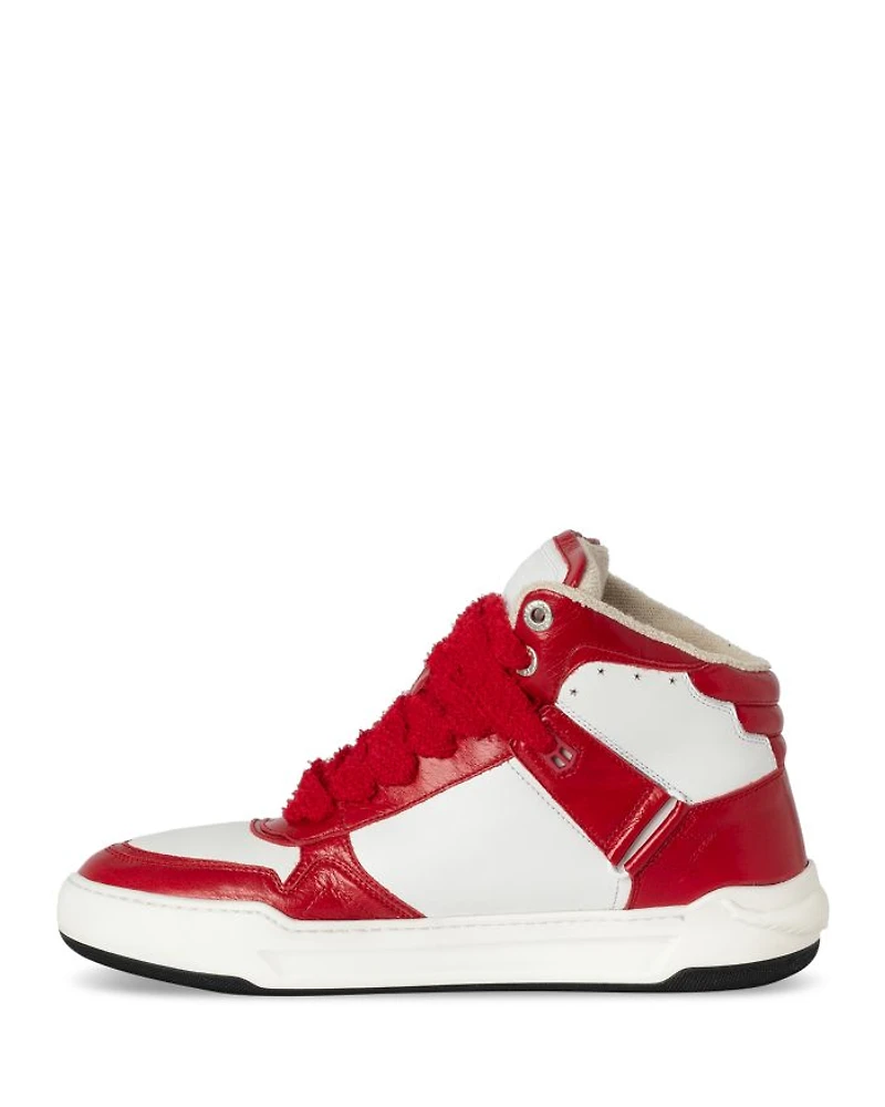 Men's High Wings Leather Sneakers