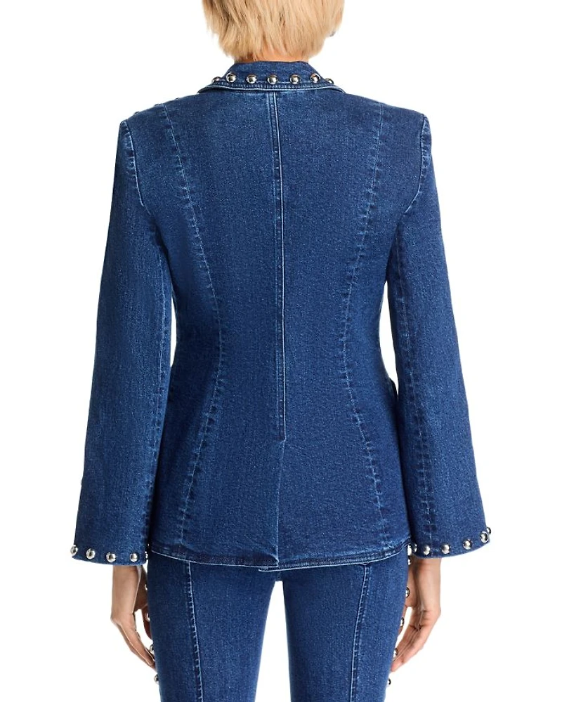 Studded Denim Milly Blazer