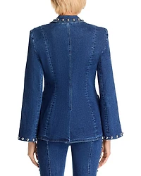 Studded Denim Milly Blazer