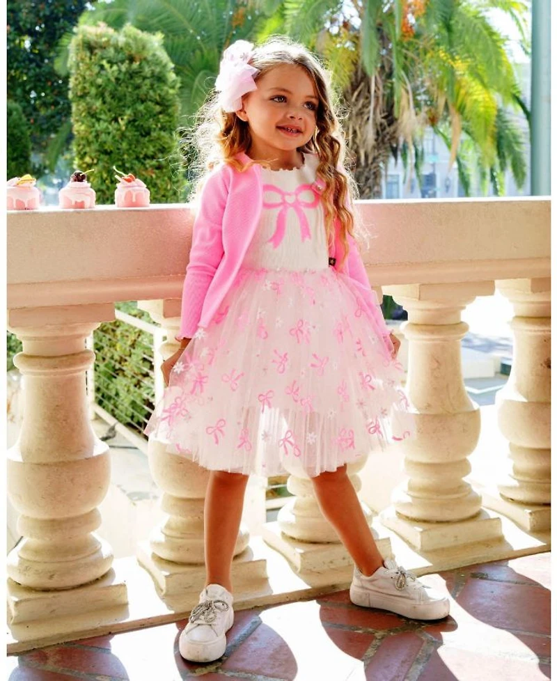 Girls' Flower Cardigan - Baby, Little Kid, Big Kid