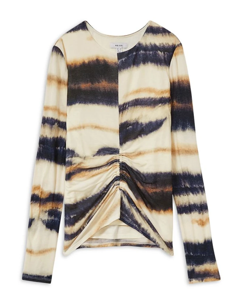 Gia Printed Jersey Top