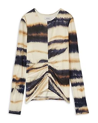 Gia Printed Jersey Top