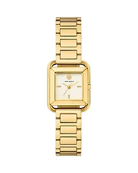 The Kira Square Three Hand Gold Tone Stainless Steel Watch, 24mm x 24mm