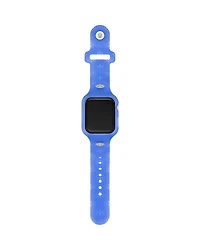 T Monogram Blue Silicone Band for Apple Watch, 41mm