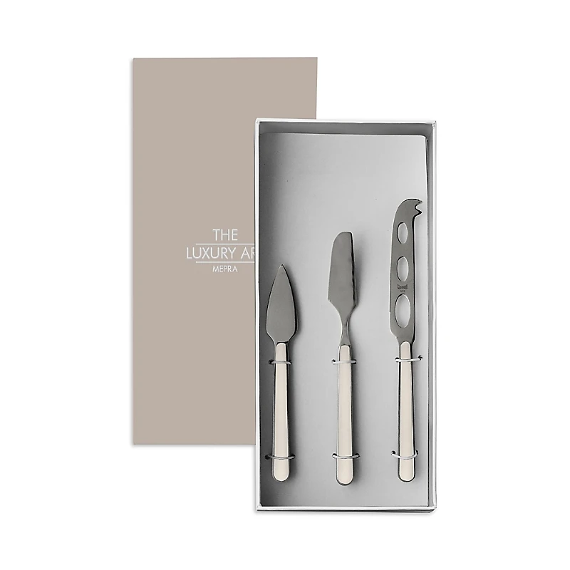 Mepra Fantasia Turtle Dove 3 Piece Cheese Knife Set