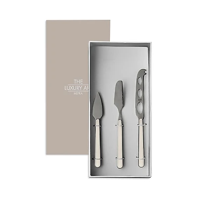 Mepra Fantasia Turtle Dove 3 Piece Cheese Knife Set