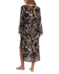 Sara Jungle Sheer Chiffon Swim Cover-Up Dress