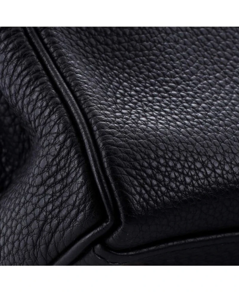 Kelly Handbag Black Togo with Gold Hardware