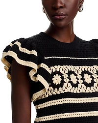 Penelope Flutter Sleeve Sweater