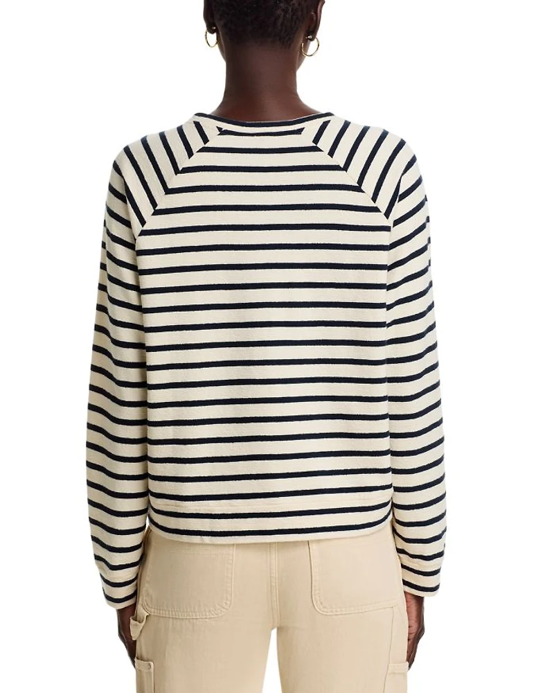 Loopback Franny Stripe Sweatshirt