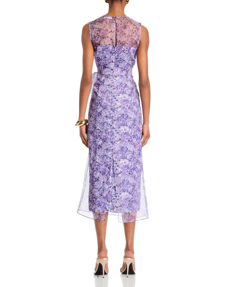Silk Painted Hydrangea Miley Dress