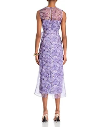 Silk Painted Hydrangea Miley Dress