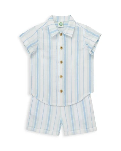 Boys' Striped Shirt & Shorts Set - Baby