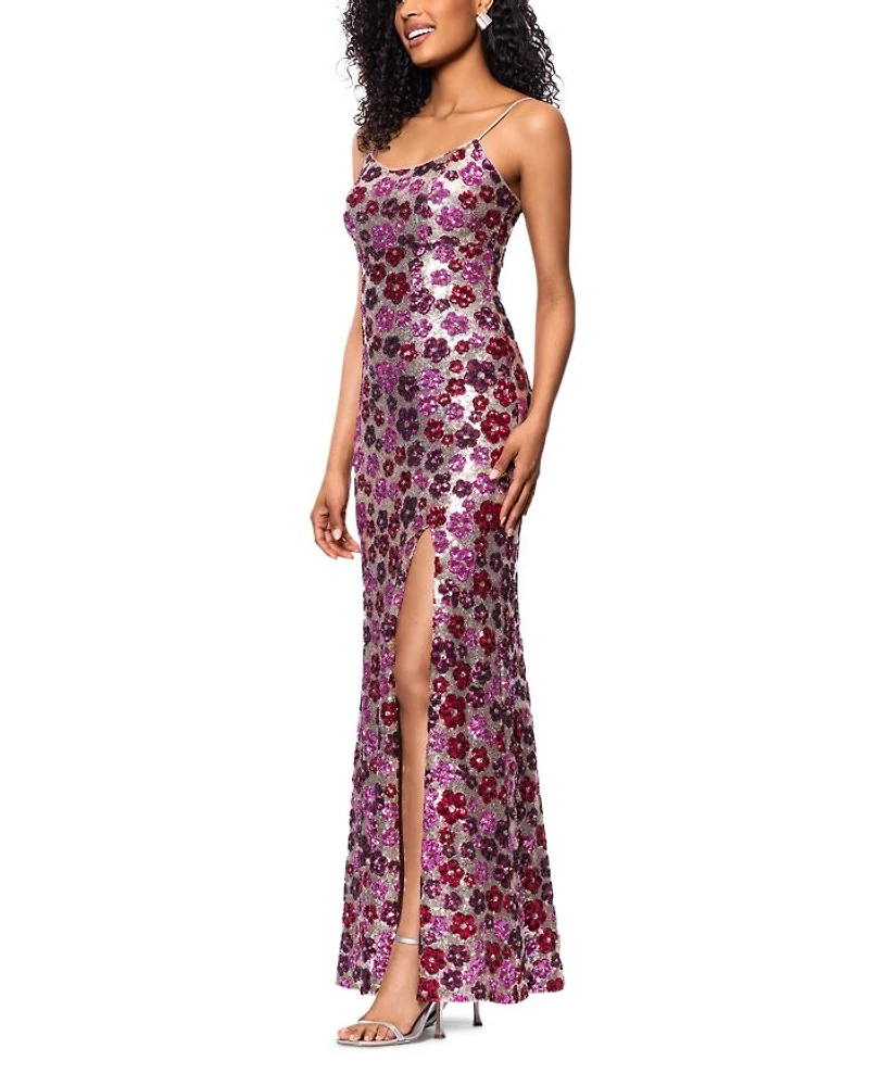 Floral Sequin Dress - Exclusive
