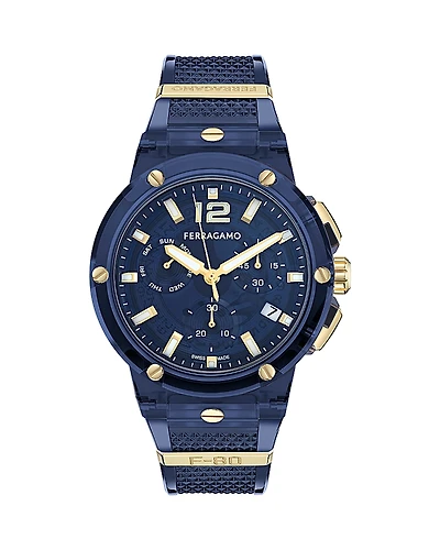 Ferragamo F-80 Translucent Chronograph, 44mm