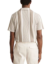 Alcazar Stripe Ribbed Cuban Shirt
