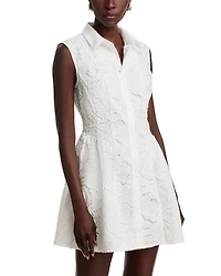 Lace Mini Shirt Dress - Exclusive