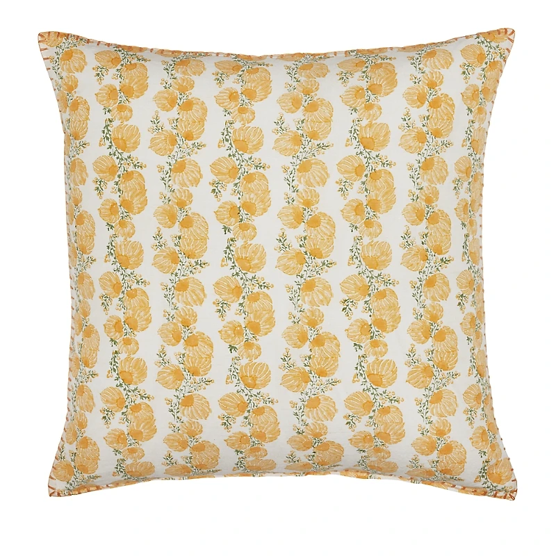 John Robshaw Mahin Marigold Decorative Pillow with Insert
