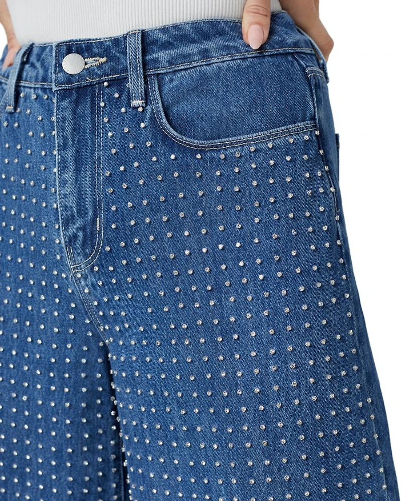 Quincy High Rise Wide Leg Jeans Glendora