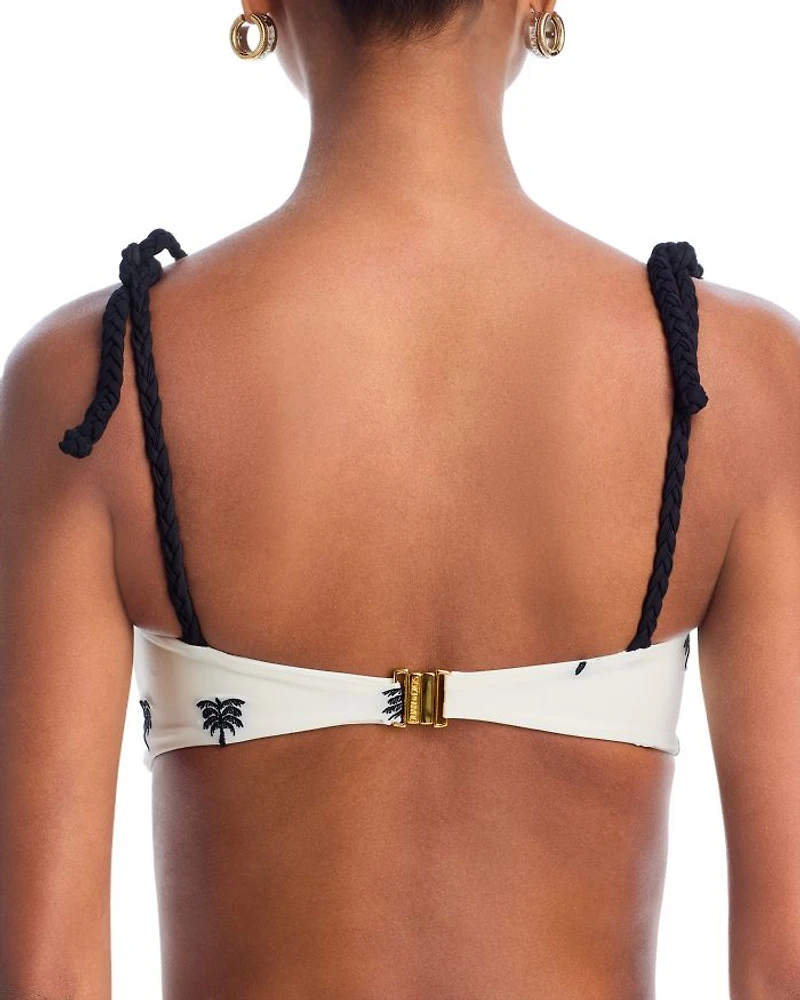 Embroidered Ruched Biking Top