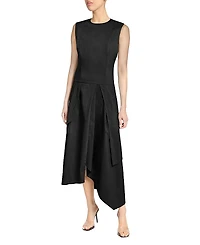 Santorelli Maddy Sleeveless Multi-Panel Asymmetric Dress