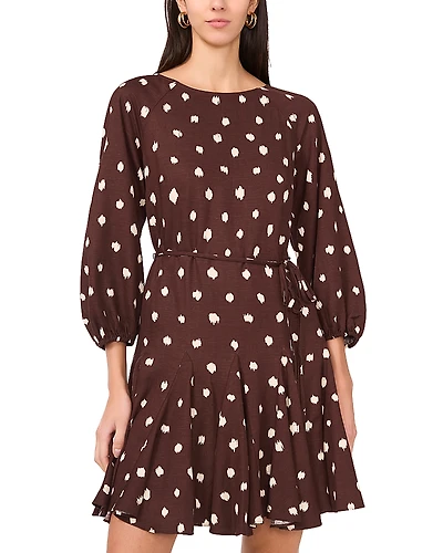 1.state Scratchy Dot Mini Dress