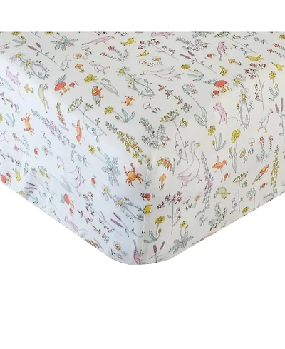 Coco & Wolf Liberty Fabric Theo Pink Print Fitted Sheet