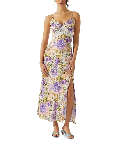 Astr the Label Ivanna Lace Trim Dress