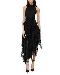 Marzita Lace Asymmetrical Hem Dress