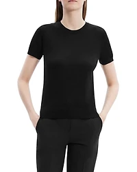 Lightweight Wool Short Sleeve Top