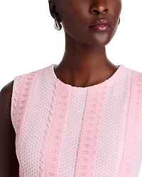 Scalloped Trim Mini Dress