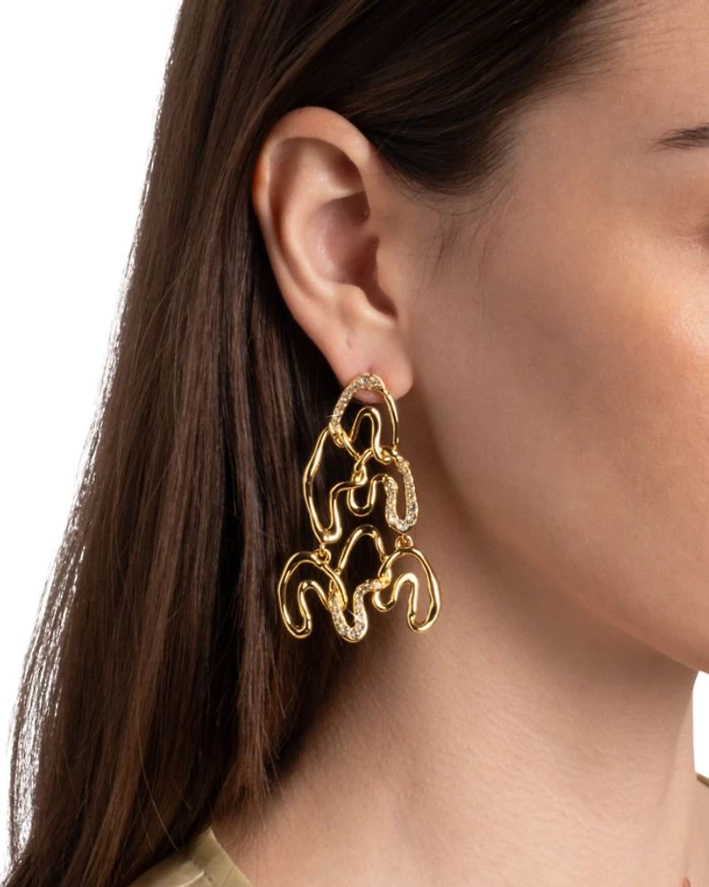 Solanales Crystal Chandelier Earrings