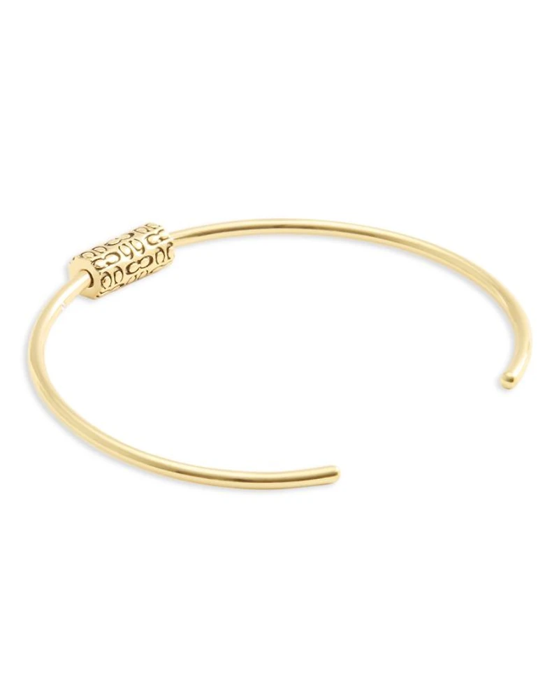 Signature Quilted Tube Cuff Bracelet