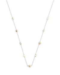 Signature Tea Rose & Heart Strand Necklace, 16"