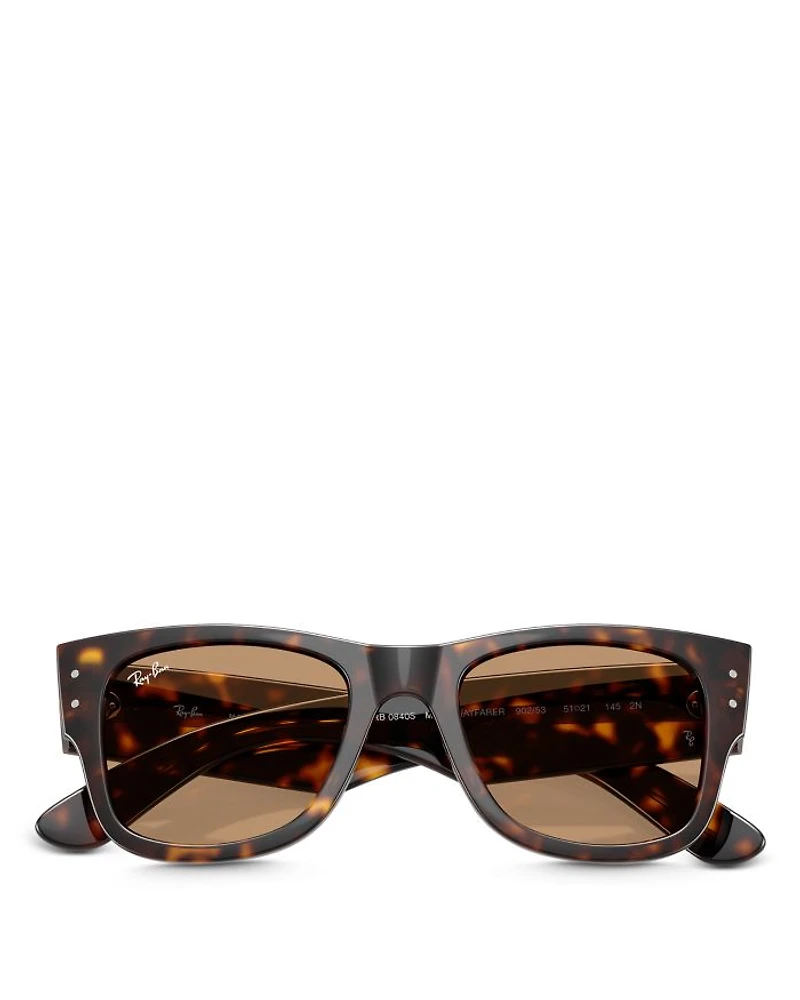 Mega Wayfarer Square Sunglasses, 51mm