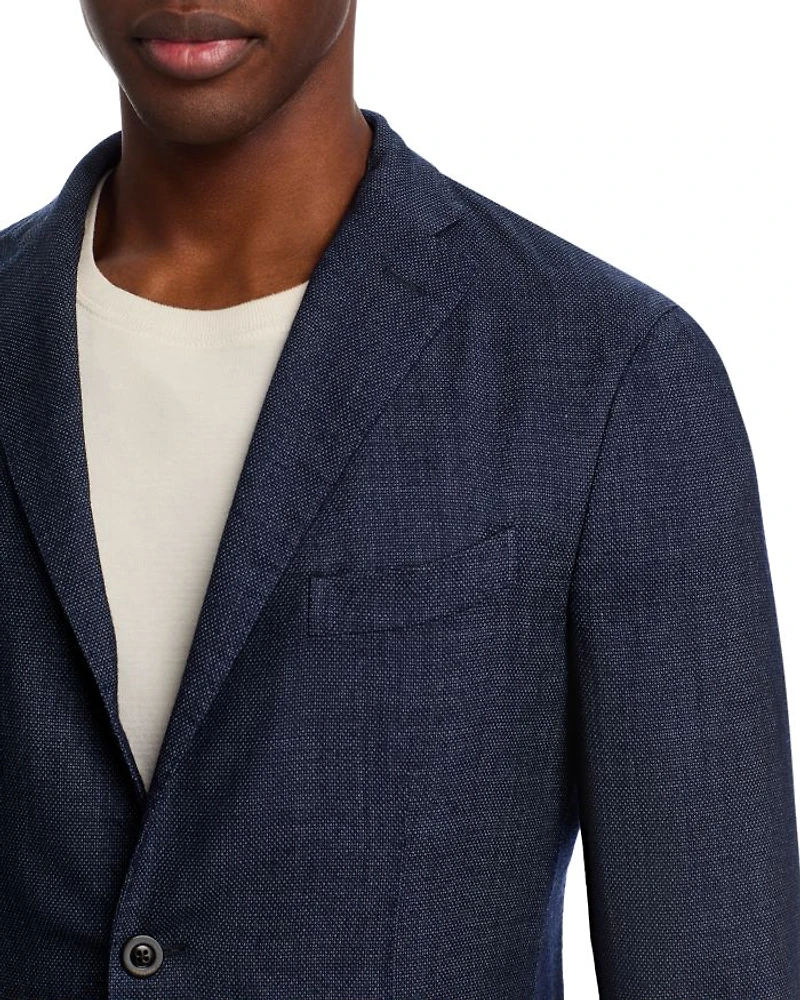 Garment Dyed Mélange Hopsack Slim Fit K. Jacket
