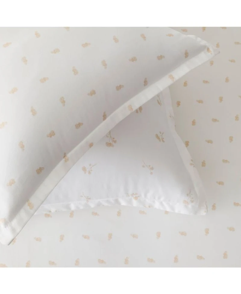 Flora Linen 4 Piece Duvet Cover Set, Full