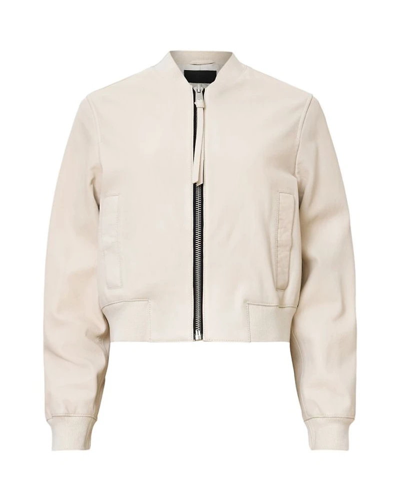 Orten Leather Bomber Jacket